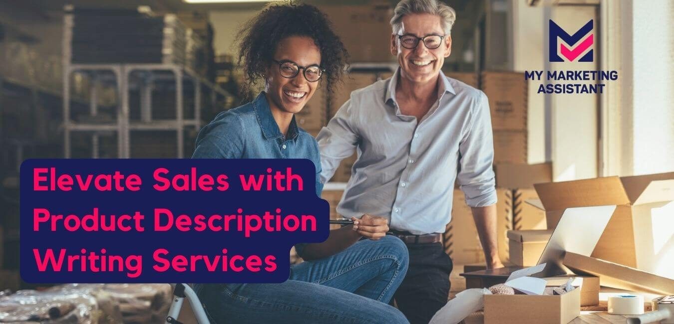 Woman of color with natural hair sitting holding pen with man standing behind smiling